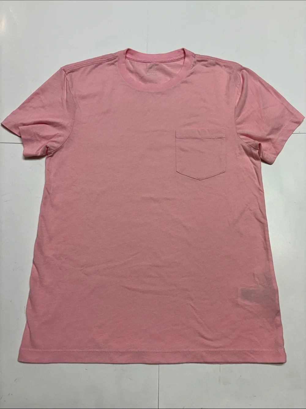 J. Crew Men's Crew Neck Pocket T-Shirt - Light Pink
